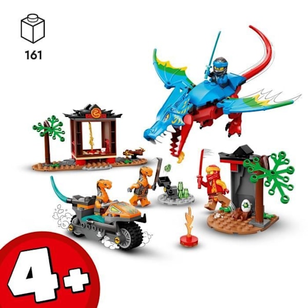 LEGO® NINJAGO 71759 Ninja Dragon Temple, Legetøj og Minifigur Sæt med Motorcykel Flerfärgad