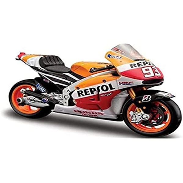 Metallilelumoottoripyörä 1:18 REPSOL Honda RC213V MOTOGP 2021 Marquez - Punainen - MAISTO Röd