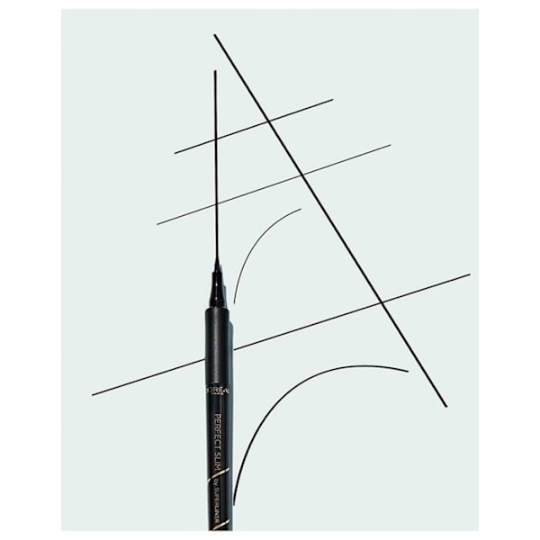 L'Oréal Paris Super Liner Perfect Slim huopakärkinen eyeliner - Intensiivinen musta - Silmäkynät - Erittäin hieno look Intens sort