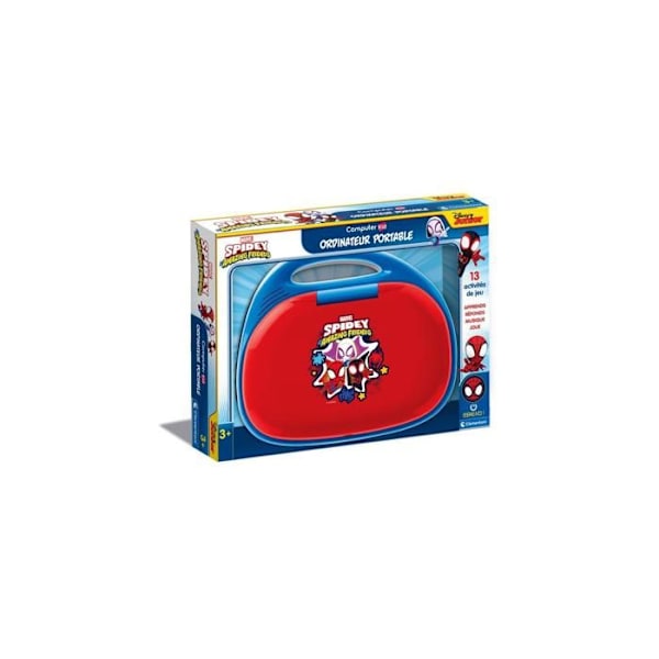 Børnecomputer - Clementoni - Spiderman Computer Kid - Elektronisk læring - 13 aktiviteter - 3 år og derover Blå röd