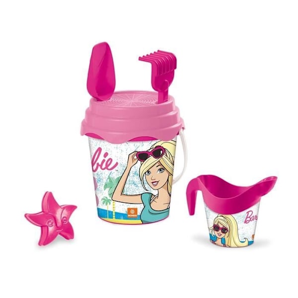 Strandspand - BARBIE - Mondo - 17 cm - Pige - Inkluderer: vandkande, si, spade, forme, rive.