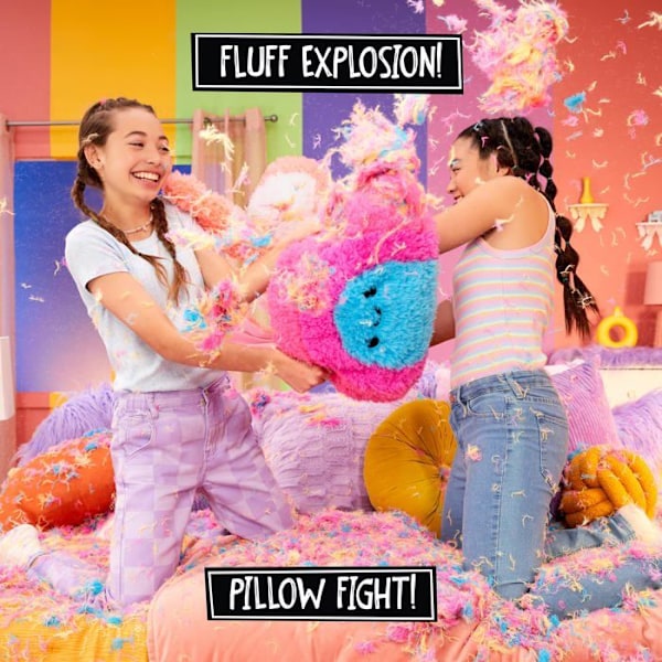 Mga Fluffie Stuffez Rainbow Plyschkudde (513056)