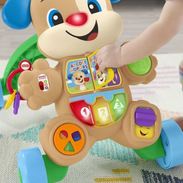 Skubbeleg - Fisher-Price - Cagnolino Primi Passi - Multifarvet - 4 hjul - Lyd og lys Flerfärgad