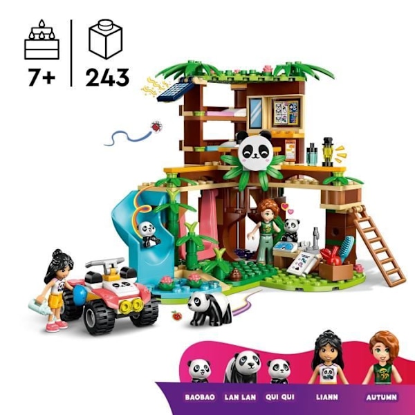 LEGO Friends 42648 Pandatemplet - Byggsats för tjejer från 7 år