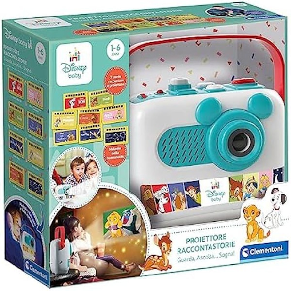 Clementoni Classic – Disney Fortæller, italiensk historie projektor, syngende med projektion, pædagogisk elektronisk talende