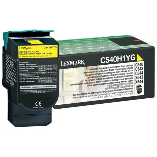 Lexmark C540 gul lasertoner