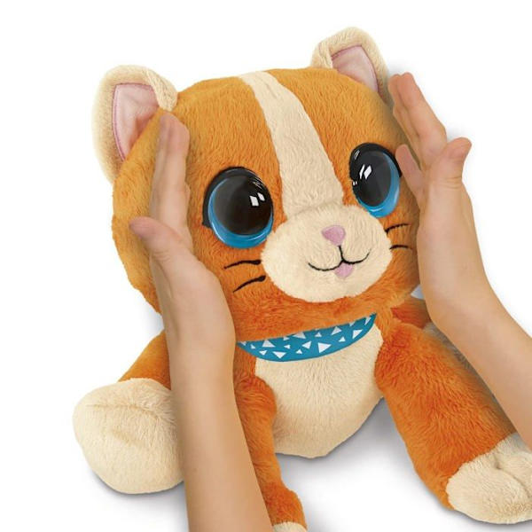 Chicco pehmo - Dolce Cuckoo Kitten, 2 in 1 interaktiivinen elektroninen pehmo, oranssi väri,