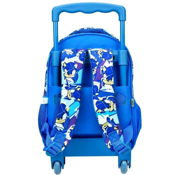 Rygsæk med hjul - SONIC - Sonic Prime - 30 CM - Trolley - Børnehave - Unisex