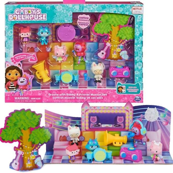 Gabby's Dockhus chat musikset figurer + tillbehör