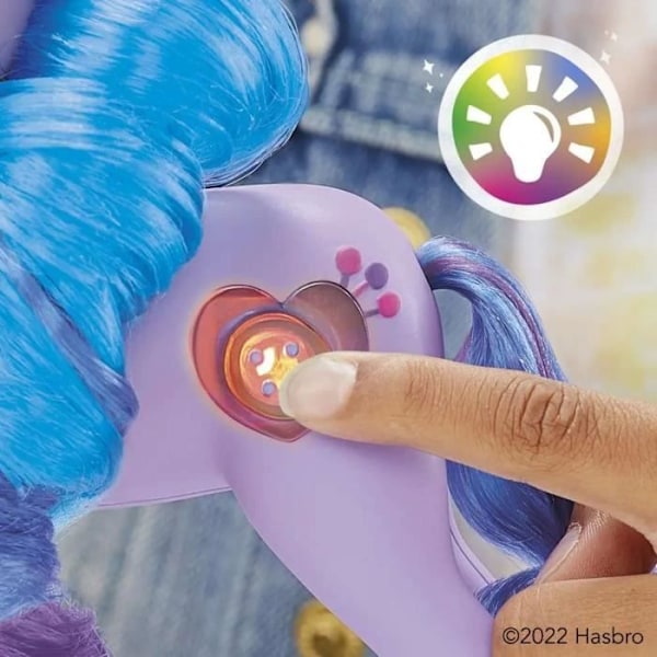 Interaktiv leksak - HASBRO - My Little Pony Izzy Moonbow - Ljud och ljuseffekter - Tillbehör ingår Rosa lila