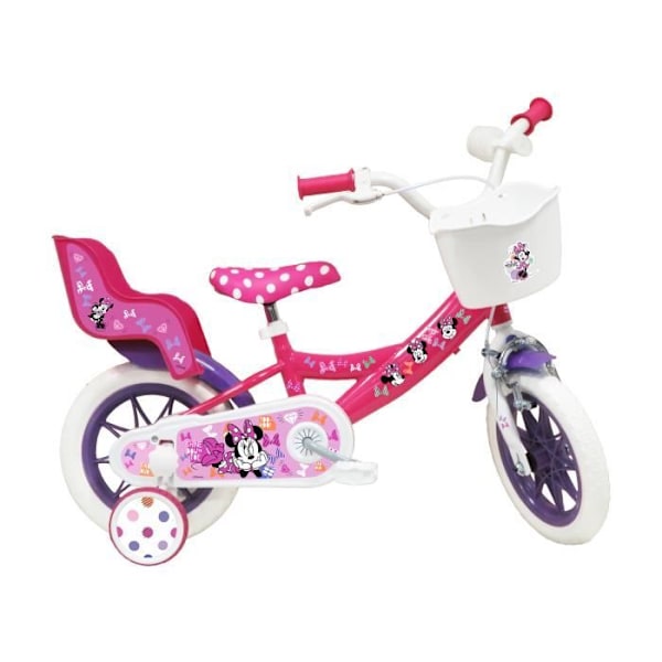 Pyörä Lapsi 12" MINNIE MOUSE - 3-5 Vuotta - Vaaleanpunainen