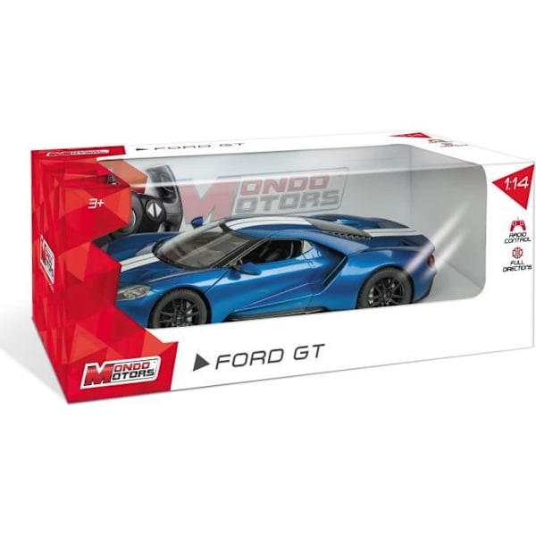 MONDO MOTORS - Ford GT radiostyrt fordon - Ljuseffekter - 1:14:e skala FORD GT