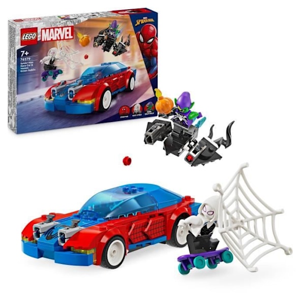 LEGO® 76279 Marvel Spider-Man vs. Venomized Green Goblin Race Car, leksak med superhjälteminifigurer Flerfärgad