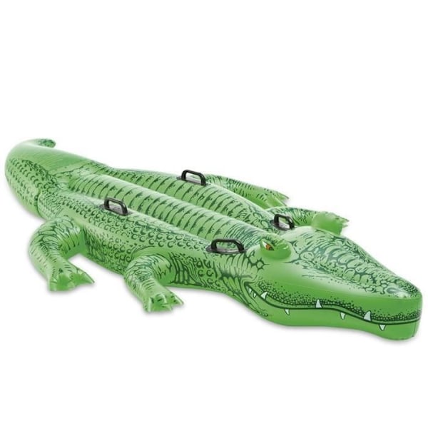 Krokodille at ride - INTEX - Længde 193 cm - Blandet - Fra 3 år blått och grönt