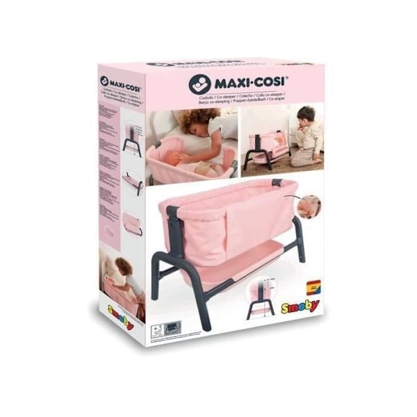 Smoby - Maxi Cosi Co Dodo - Cododo til dukker op til 38cm Rosa och svart