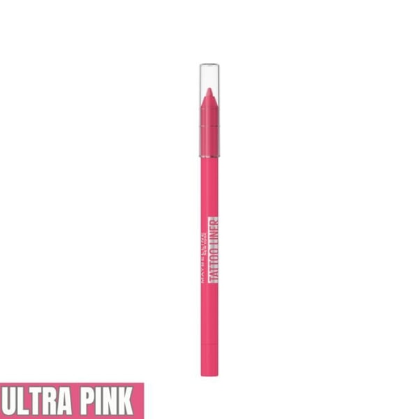 Crayon för ögon - Maybelline - Tattoo Liner - Vattentålig - Hållbarhet 36h - Nyans HUNT Rosa
