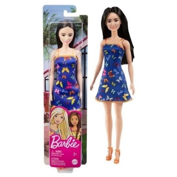 Blå Butterflies Dress Barbie Doll