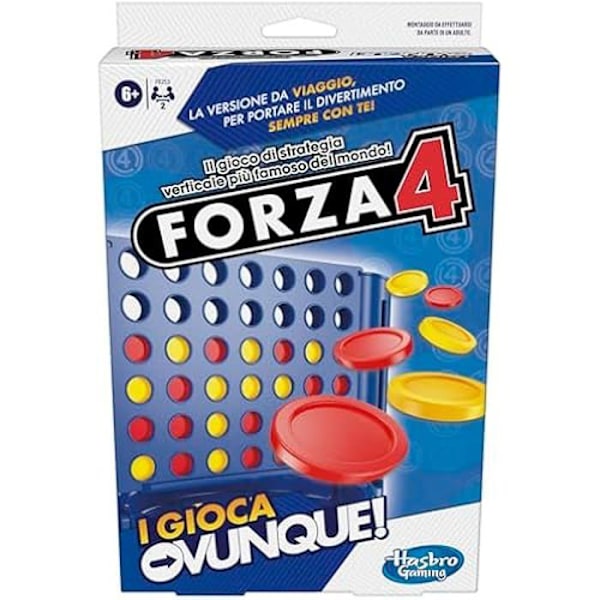 Lautapeli - HASBRO GAMING - Connect 4 Grab and GO - Power 4 - Matkapeli - Sininen Blå