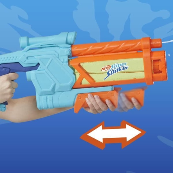 Nerf Vattenpistol Mega Dunk-Fill, enkel och snabb påfyllning, 1L tank, Nerf Super Soaker, från 6 år. Flerfärgad