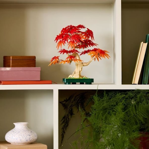 LEGO Botanicals 10348 Japanilainen Punainen Vaahtera Bonsai - Aikuisten Rakennussetti röd grön