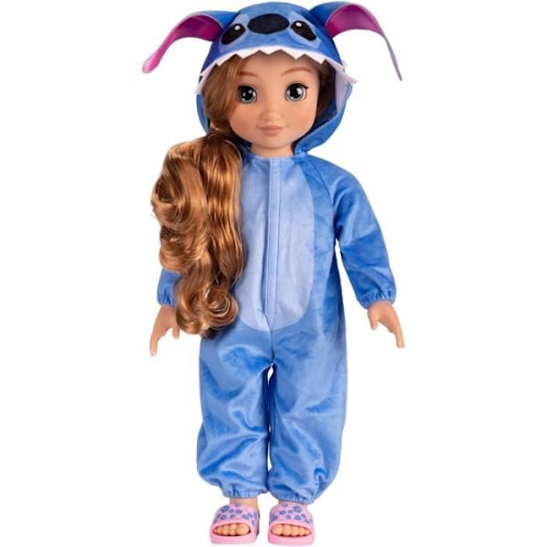 Disney Poupée ILY Stitch - Disney - 45 cm - Blonder Krøller - Sutsko og Tilbehør Inkluderet Blond