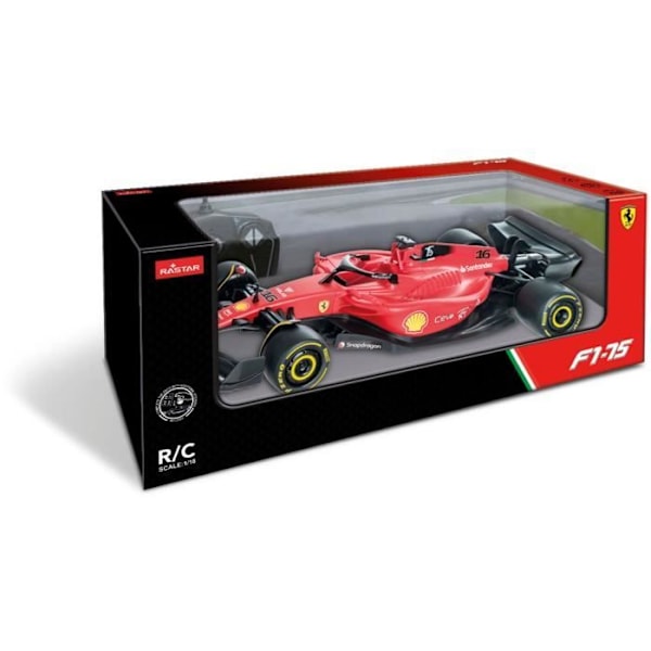 Radio-ohjattava auto - MONDO MOTORS - Ferrari F1-75 R/C - Mittakaava 1:18 - Punainen