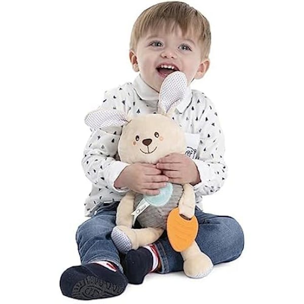Peluche - CHICCO - Min söta Doudou - Mjuk kanin - Tandringsring - Multi färgad Min söta Doudou Lapin