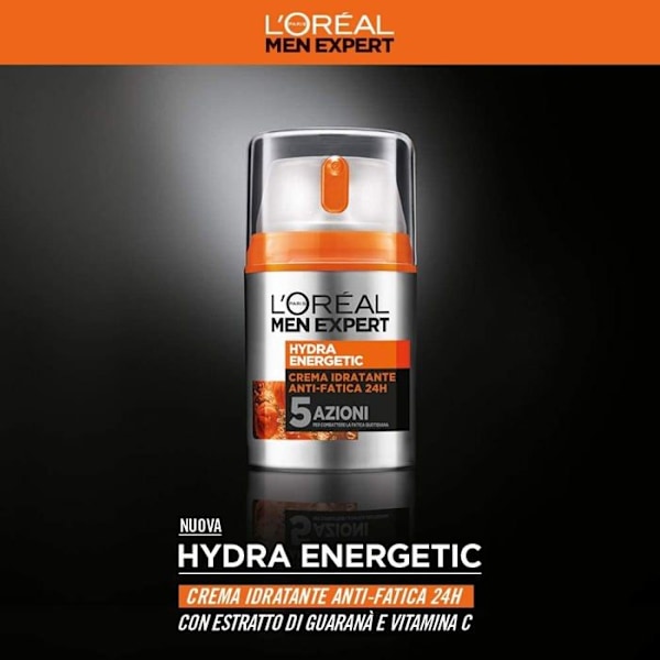 L'oréal men expert ansiktsfuktighetskräm - A0904503 - MEN EXPERT HYDRA ENERGETIC - Långvarig fuktgivande vård mot trötthet