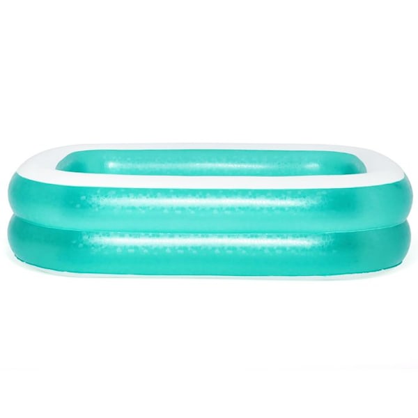 Børneopblæsning swimmingpool - Bestway - Rektangulær - 201 x 150 x 51 cm - Blå