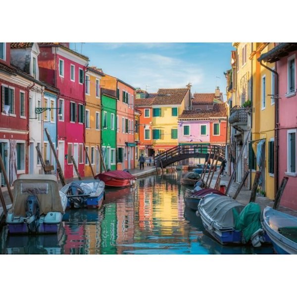 Ravensburger - 1000 bitars pussel - Burano, Italien - Vuxna och barn från 14 år - Högkvalitativt pussel - 12000623 Flerfärgad