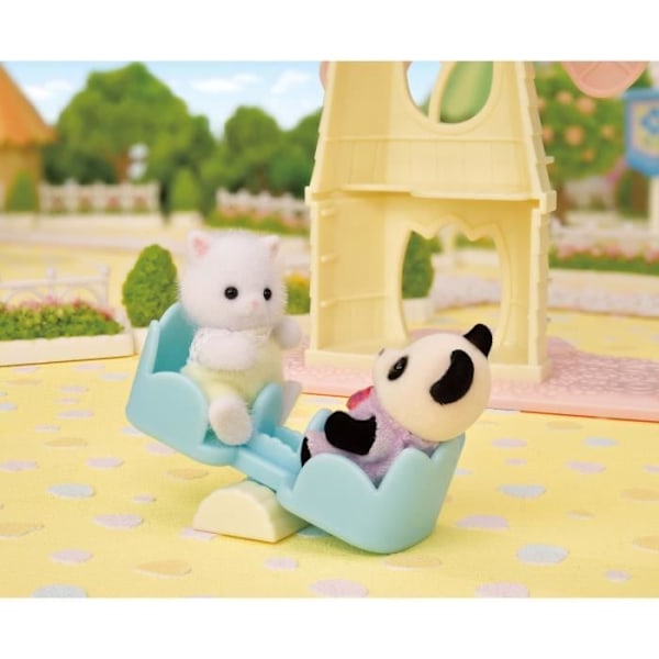 Miniatyrfigurer - SYLVANISKA FAMILJER - Bebiskvarnen - Inomhus - Rosa - 3 år gammal Flerfärgad