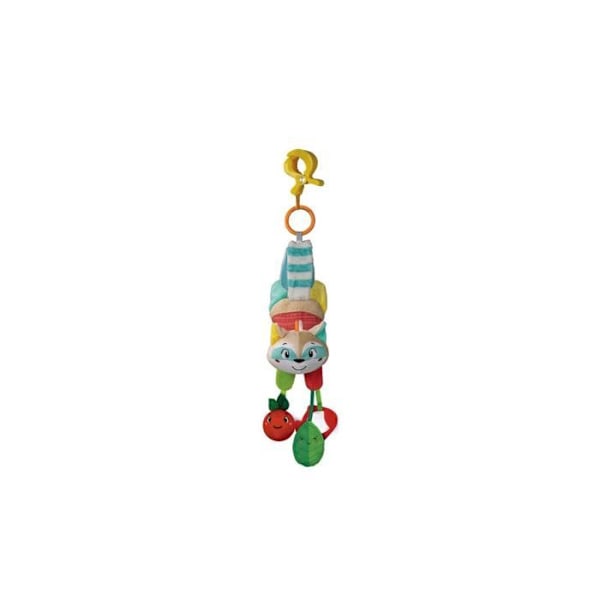 Raccoon Rattle - Clementoni - Easy Peasy Soft Raccoon - Educational Plysch - Multisensorisk stimuli Flerfärgad