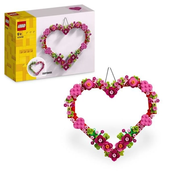 LEGO® 40638 Hjerteformet dekoration - Legetøj til børn fra 9 år og opefter Färgad