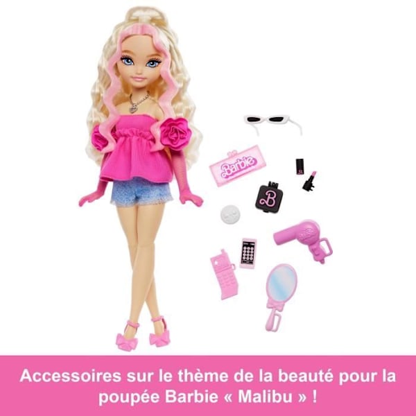 BARBIE Dream Team “Malibu” - Nukke ja 8 asustetta - Barbie - HYC21 Flerfärgad