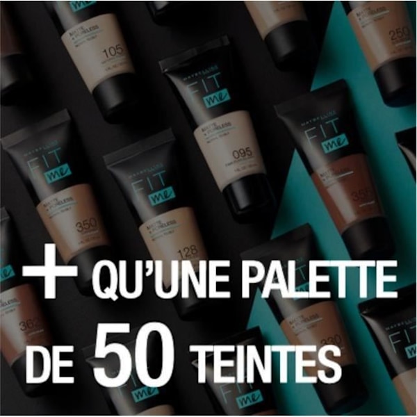 Maybelline New-York - Fit Me Matte & Poreless Fluid Foundation - Normaalista rasvaiseen ihoon - sävy: 115 Ivory - 30 ml Brun