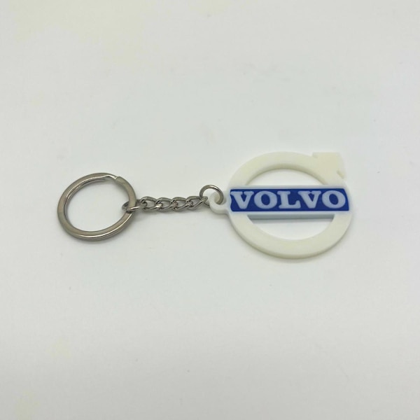 Nyckelring nyckelring emblem tillbehör för Volvo White one size