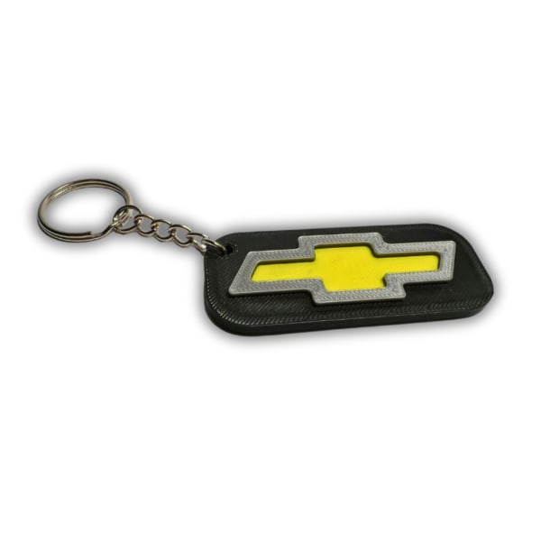 Nyckelring nyckelring emblem tillbehör för Chevrolet Chevy Svart M