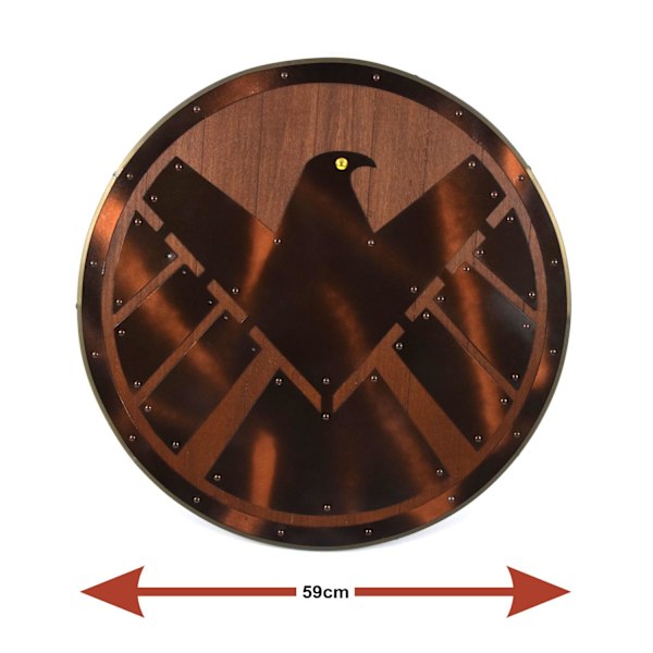 Trä Viking Dark Brown Eagle handgjord sköld SWE45 multifärg one size