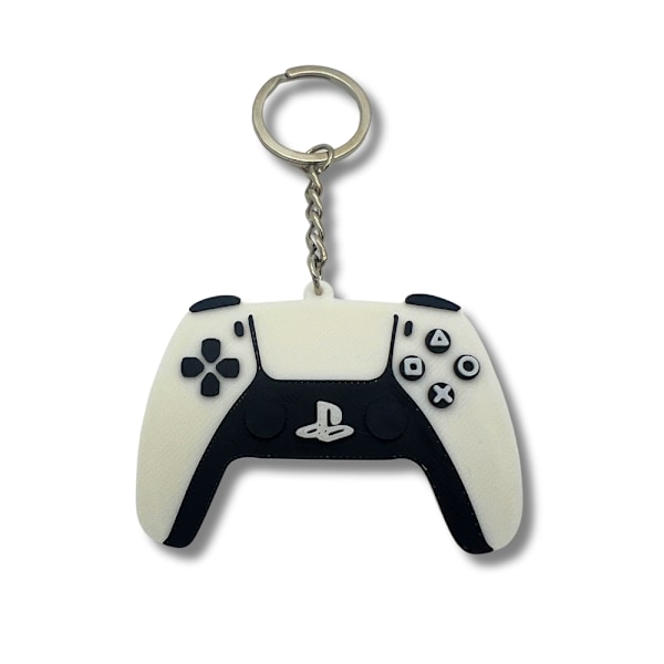 Controller nyckelring kedja för PS5 Playstation Vit M
