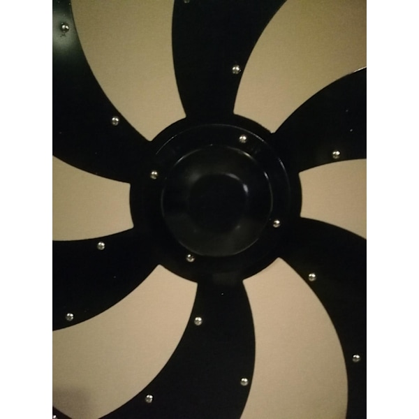Trä / metall Medeltida läderbas Viking Shield SWE59 multifärg one size