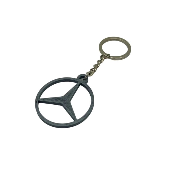 Nyckelring nyckelring emblem tillbehör för Mercedes Benz Grey one size
