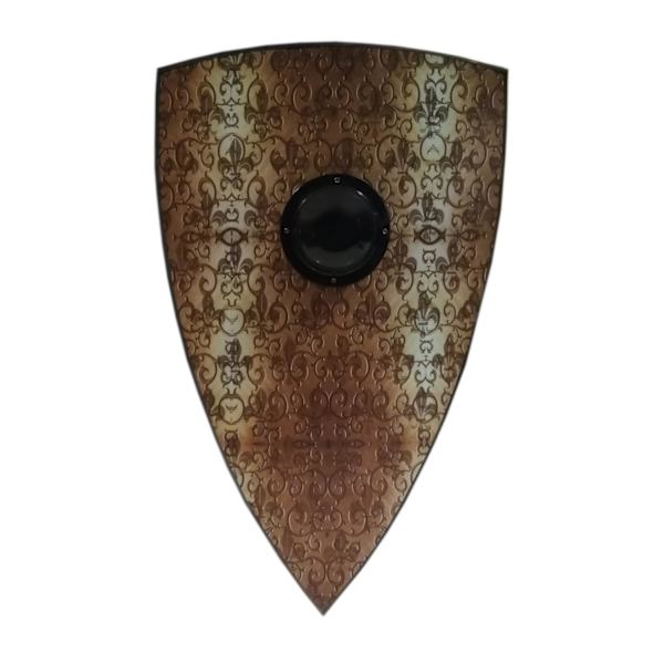 Trä Medeltida Fleur de lis Shield SWE144 multifärg one size