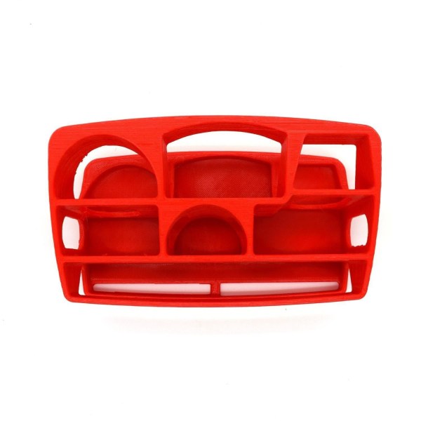 Fjärrkontroll organiserar 6 platser plus mini-tangentbordplats Röd one size