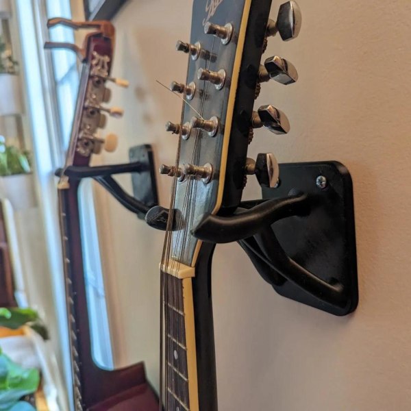 Gitarr väggfäste/hållare/hängare Black 46