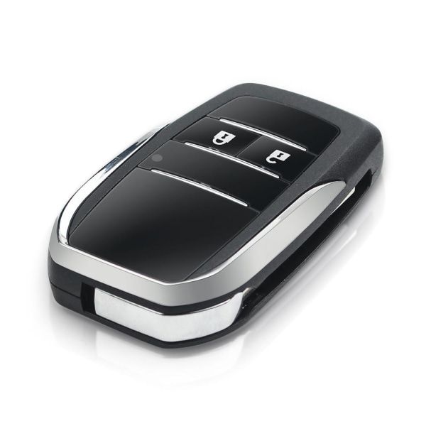 Modifierad 2/3/4 -knappens fjärrnyckel för Toyota Corolla Rav4 Black 3 buttons