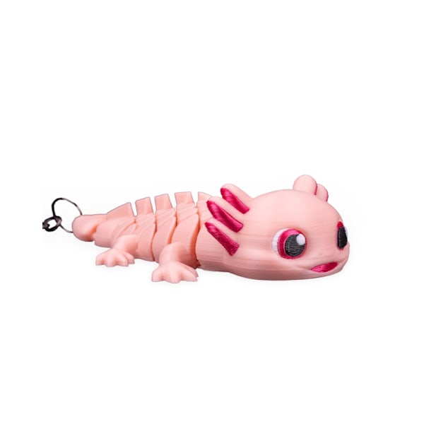 Ashley, den Axolotl vickande lekfulla nyckelringen - Hängare Rosa M