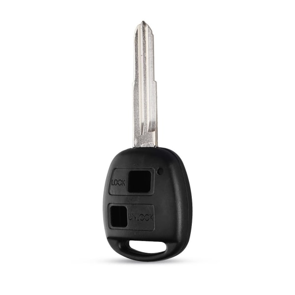 2-knapps bilnyckel TOY41 + knappsats högerblad till Toyota Svart one size