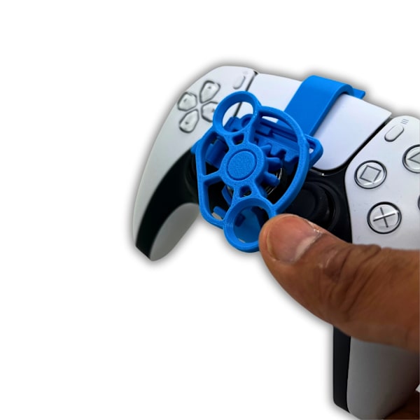 Ministyrtillbehör för spelracinghjul för PS5-kontroller Blå M