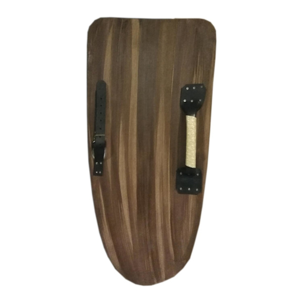 Trä Medeltida fleur de lis Viking Shield SWE136 multifärg one size