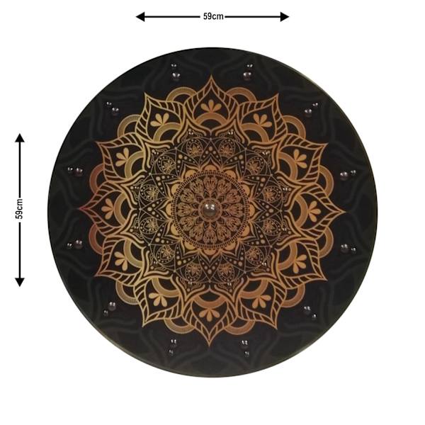 Wooden/ Medieval Mandala Jute Viking Shield SWE162 multifärg one size